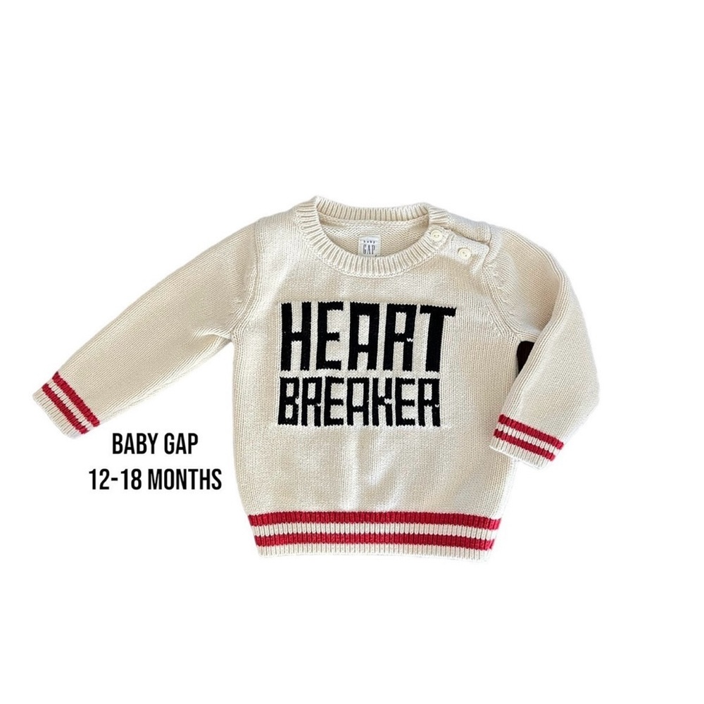 Baby Gap Sweater | Crew Neck Pullover | Valentines Outfit | Size 12-18 months
